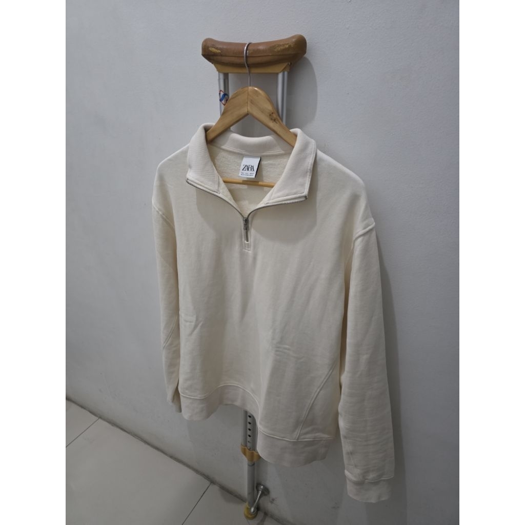 Zara Outher Cream HOME Longsleeve. Basic Collection. 100% original. size L. baju lengan panjang pria