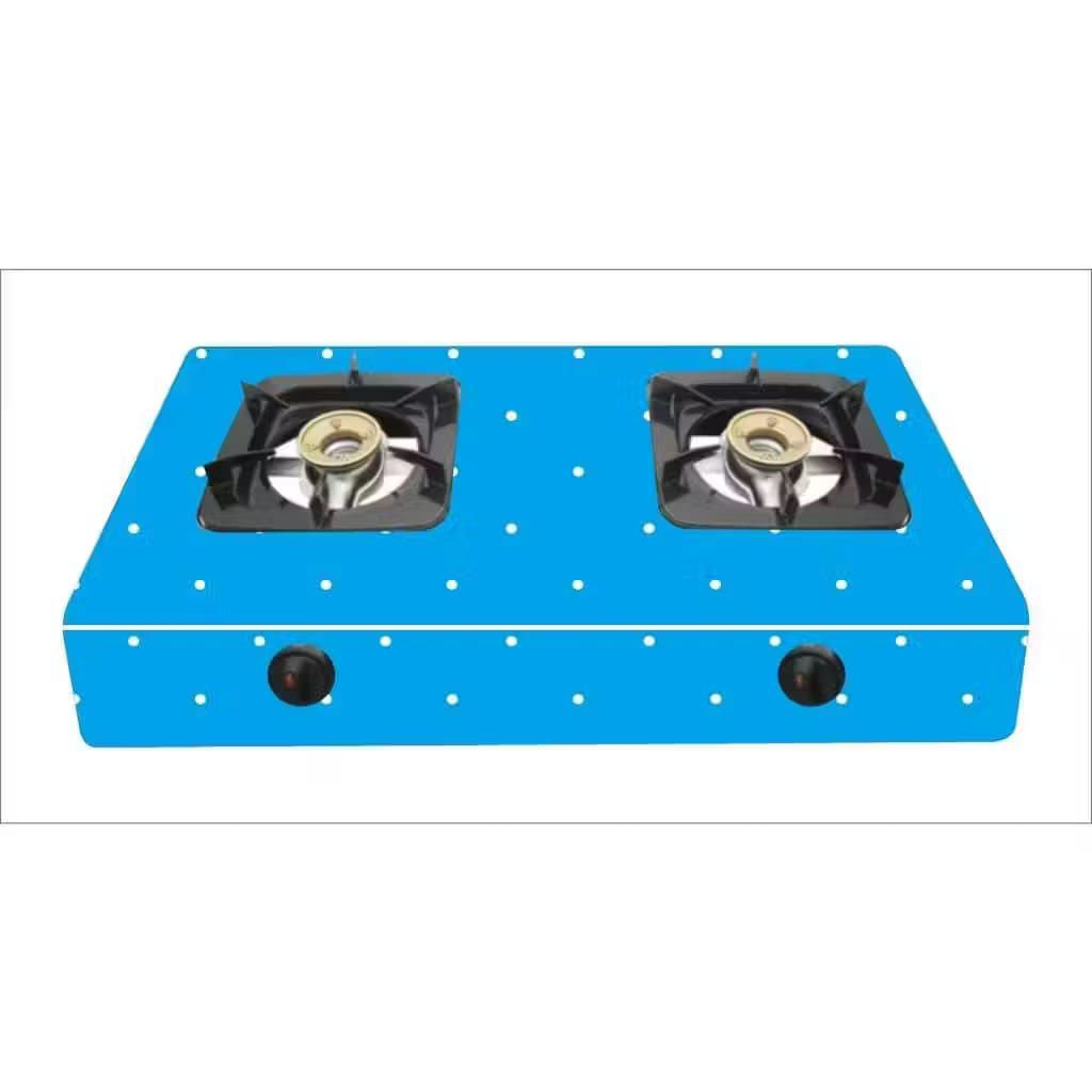 stiker kompor gas 2 tungku motif polkadot polos warna warni terbaru