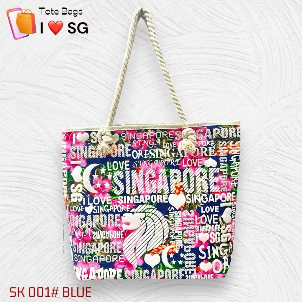 Tas Singapore Kanvas / oleh oleh tas singapore Large