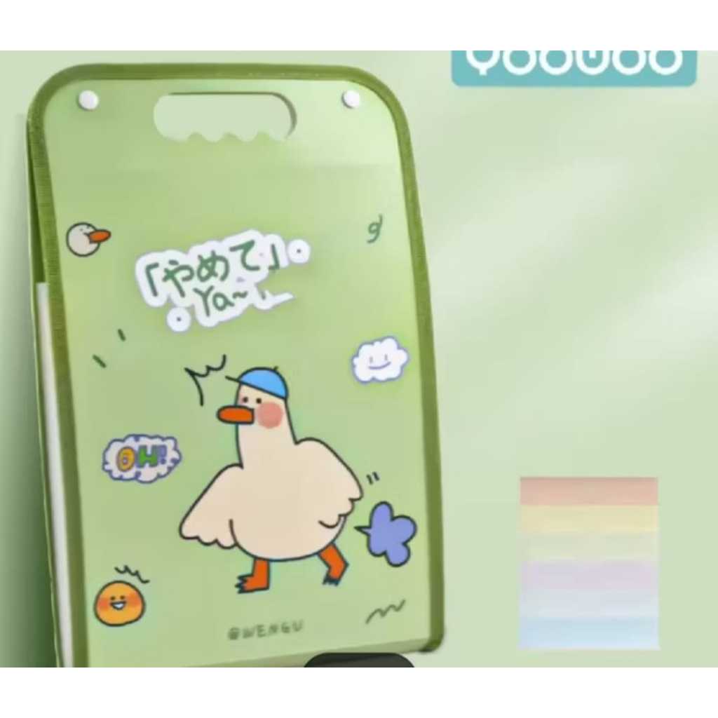 map file organizer 13 sekat tas penyimpanan berkas dokumen ukuran A4 motif lucu