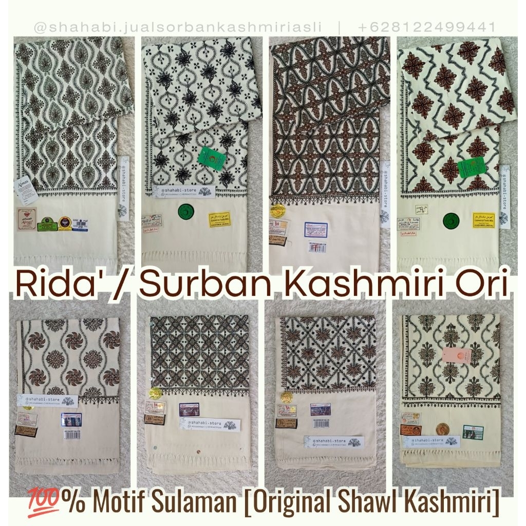 Promo surban Kashmiri Sulam / Rida Kashmiri Murah / Sorban Habib | Jual Surban Habib Warna Langka | 