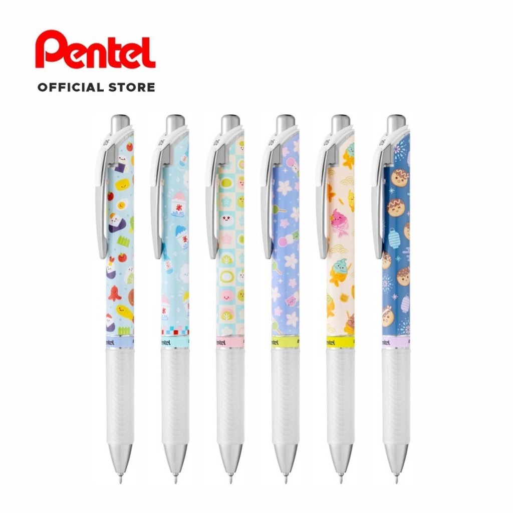 pulpen pentel kawaii motif/ pulpen gel snack jepang/ pulpen gel 0.5mm/ pulpen gel tinta hitam/ pulpe
