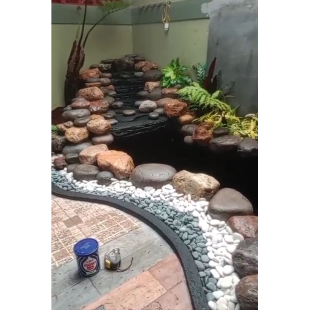 kolam koi natural pond