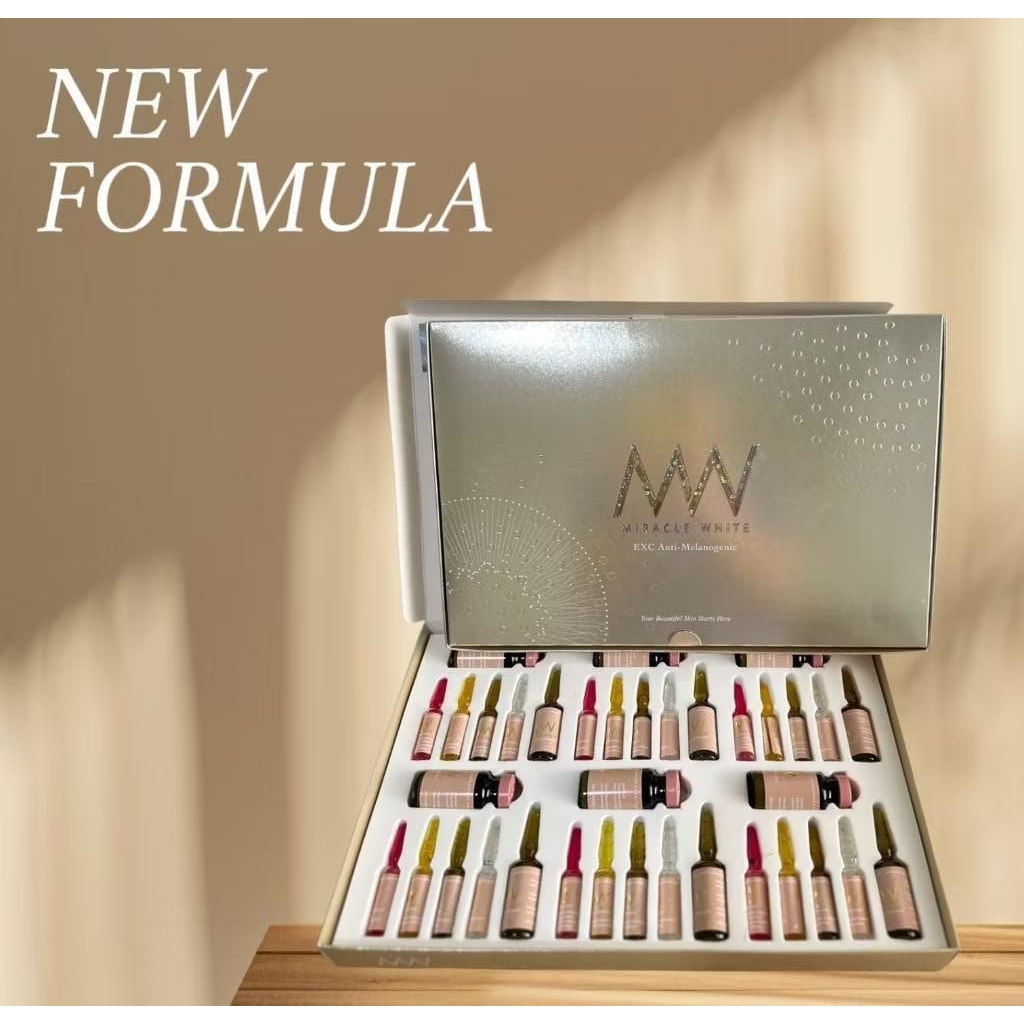 Paket Pemutih Kulit Wajah - MIRACLE WHITE, MW EXC/MW GOLD Asli dan Berkualitas