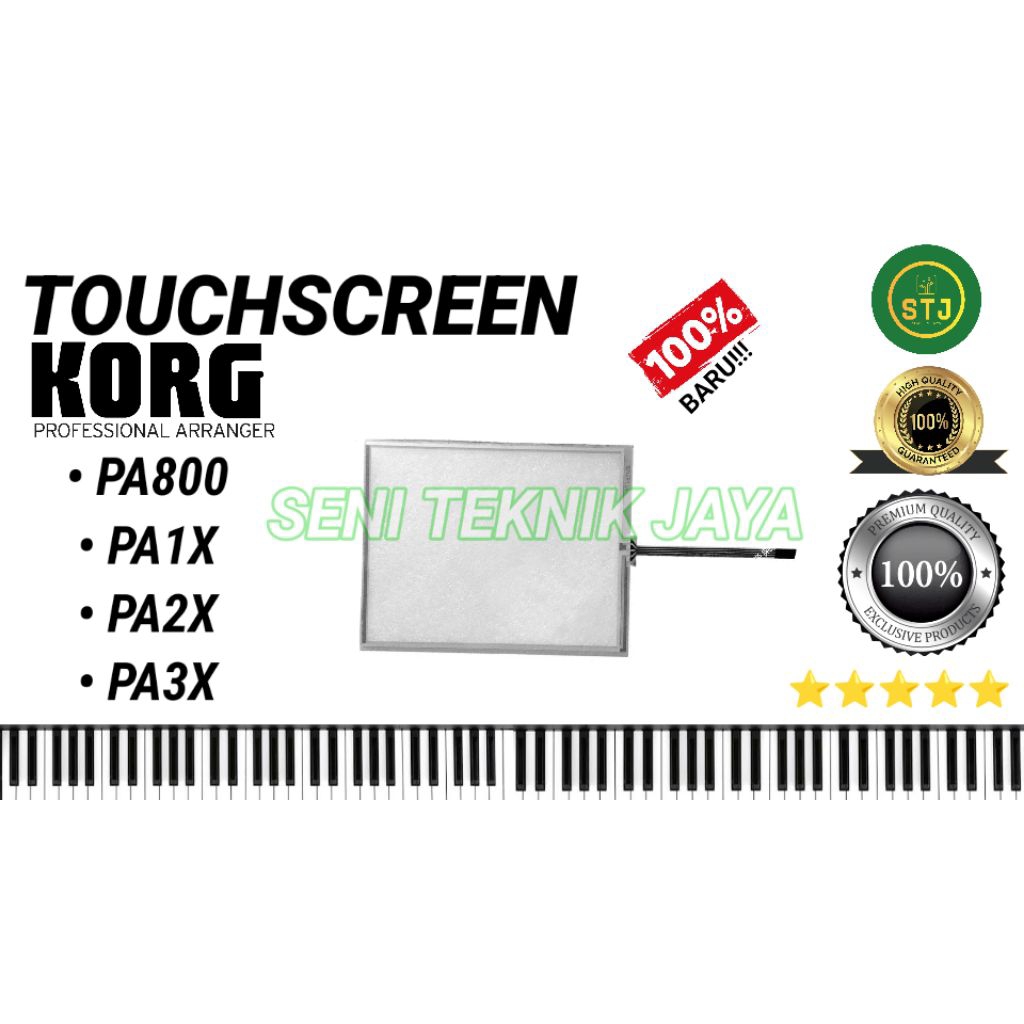 TOUCHSCREEN KORG PA800 PA1X PA2X PA3X M3 KUALITAS SENTUH RESPONSIFF