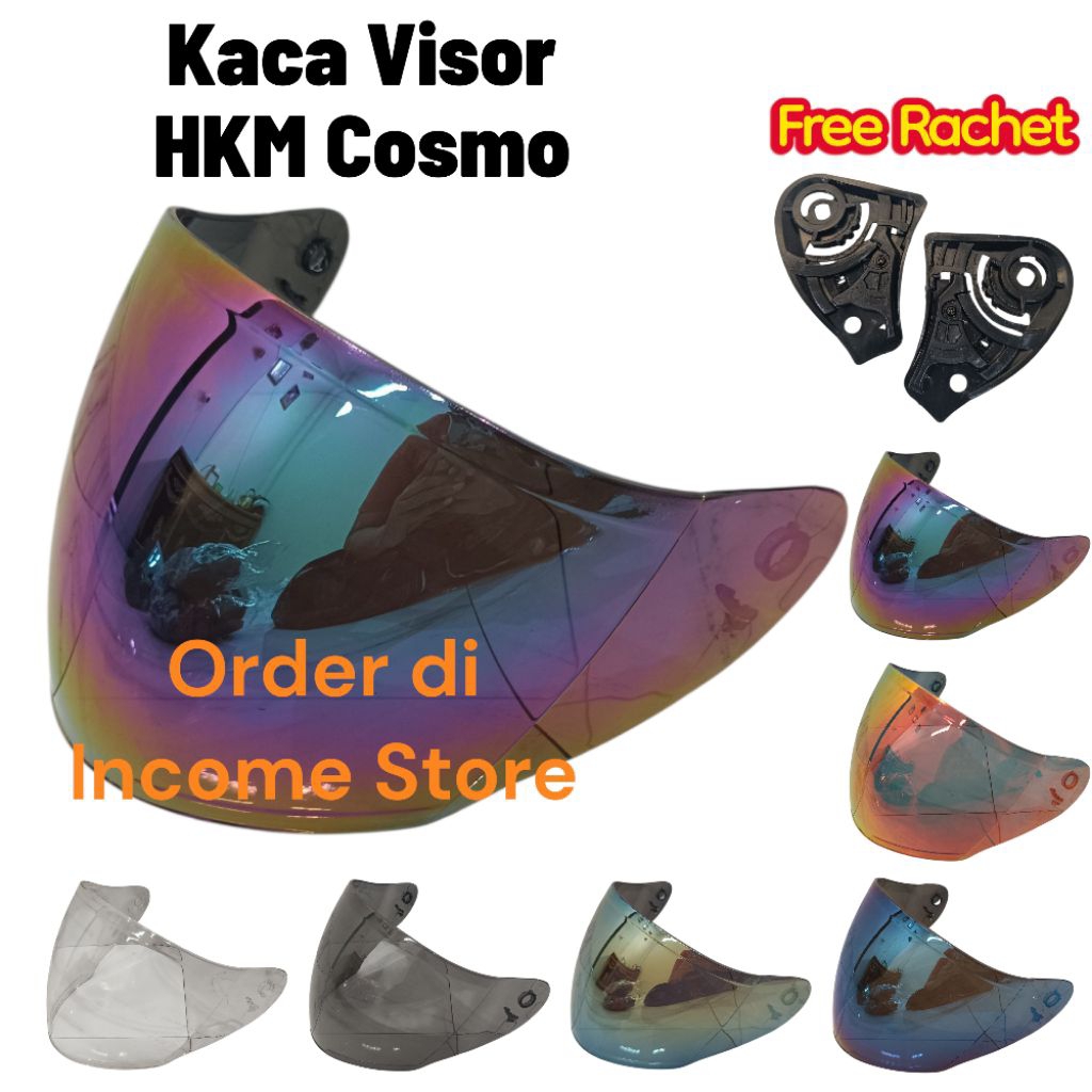 Kaca Visor Helm HKM Cosmo Kaca Visor Helm Halfface HKM Cosmo