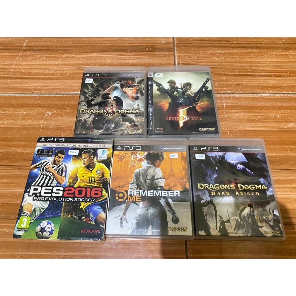 BD PS3 Dragon Dogma, RE 5, PES 2016,Remember Me, Dragon Dogma Dark Arisen