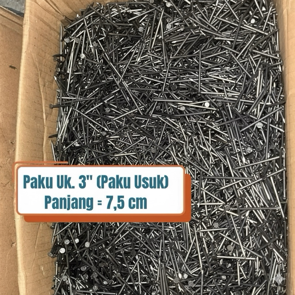 Paku usuk pring paku usuk 3” paku kayu uk 7,5cm MURAH