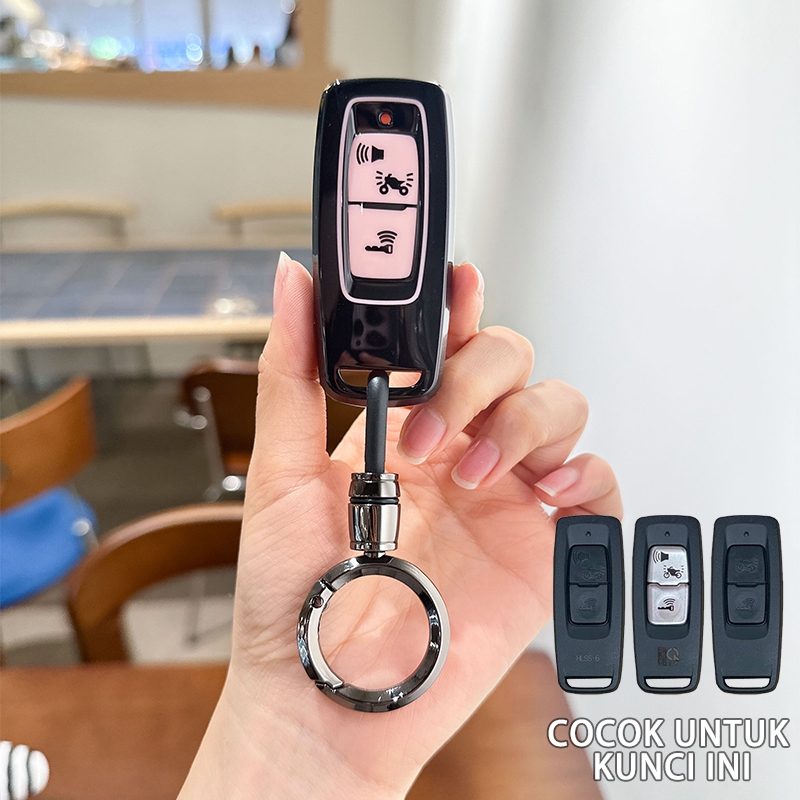 Cover Case Kunci Logam Kulit Motor /Untuk Honda STYLO 160 PCX 160 ADV 160/Casing Cover Kunci Remot K