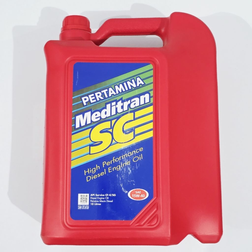 OLI PERTAMINA MEDITRAN SC sae 15w40 10 LITER OLI MESIN DIESEL SOLAR PERTAMINA MEDITRAN SC