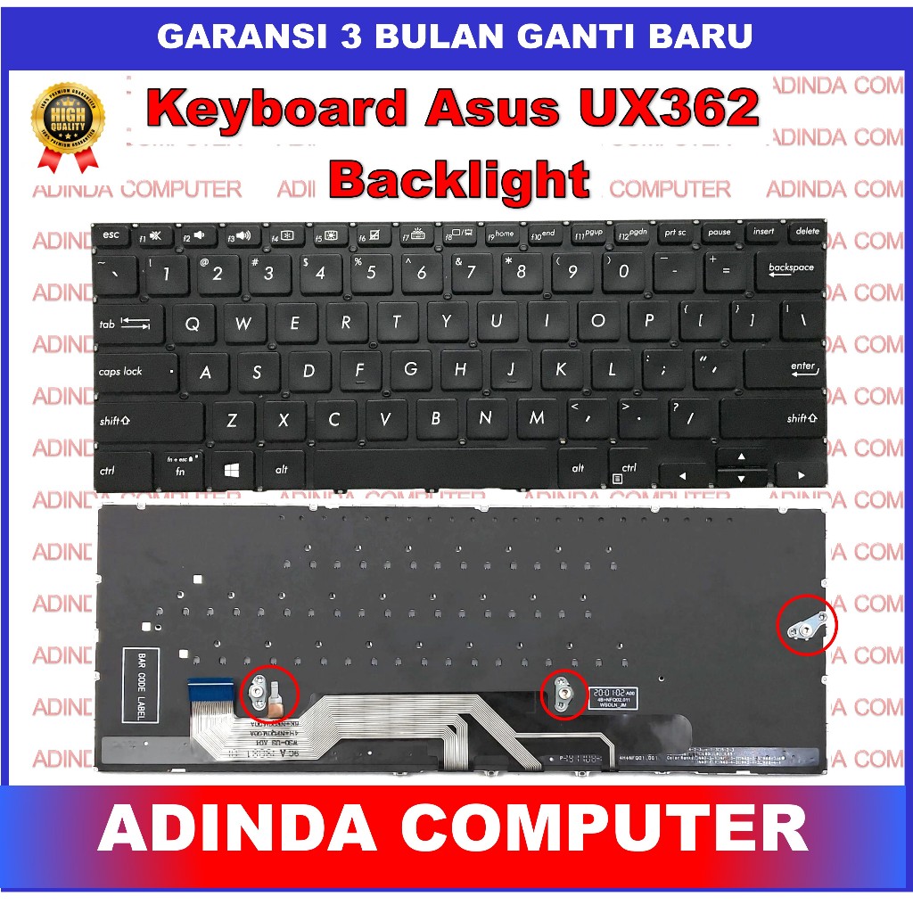 Keyboard Asus Zenbook Flip 13 UX362 UX362f UX362fa Backlight