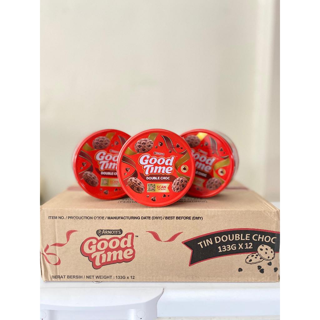 Good Time Kaleng Kecil 133g - Snack Makanan Ringan Cocok Untuk Dibawa Kemana-mana