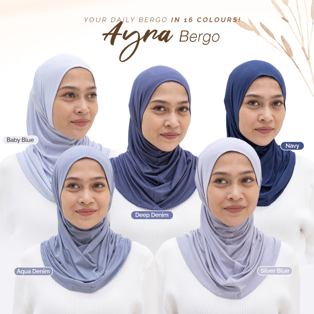 FIXPOSE Ayra Bergo | Hijab Sport | Bergo Olahraga Instan | Kerudung Olga | Hijab Olga