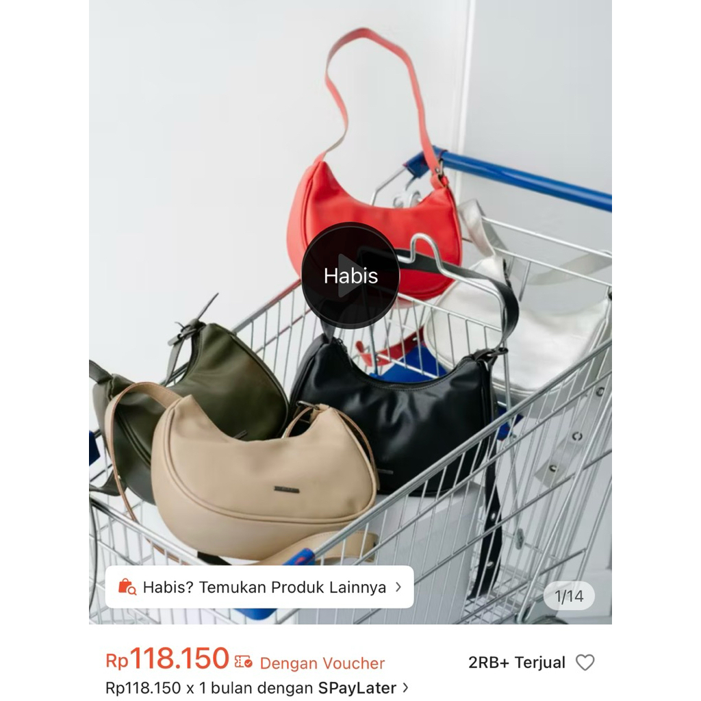 [preloveddd] flicka bags hitam