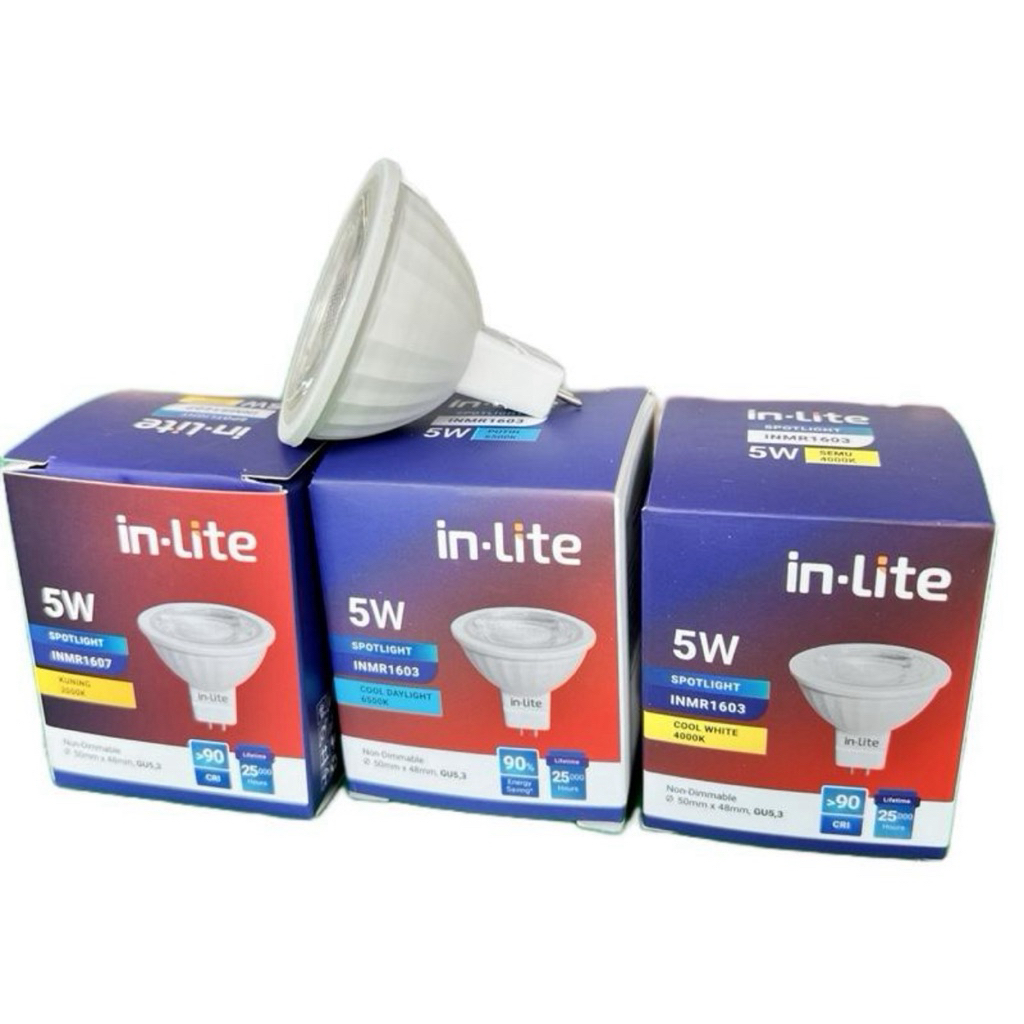 MR16 5Watt 3000K / 4000K / 6500K 220V Inlite Lampu MR16 LED