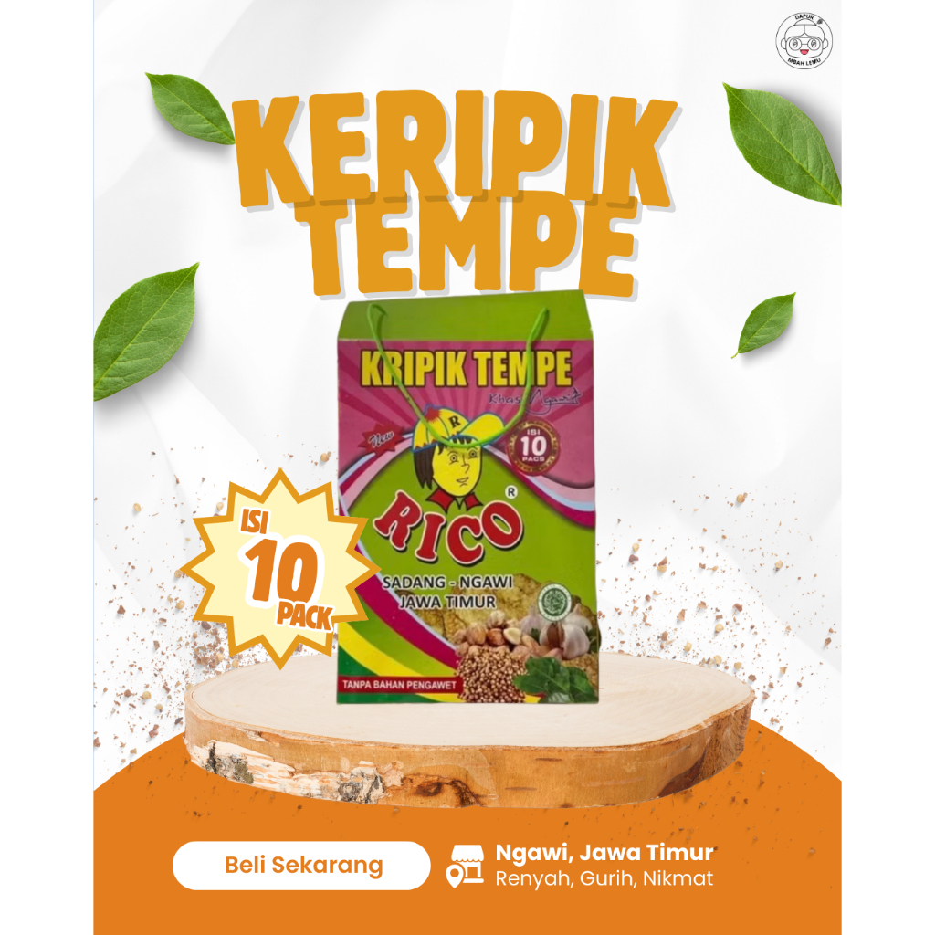 Mbah Lemu Keripik Tempe Rico Ngawi