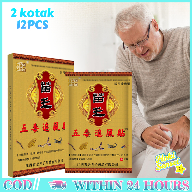 16PCS Koyo Dingin Herbal Cina Pereda Cepat Nyeri Sendi Otot Lutut Menthol Minyak Alami Tradisional