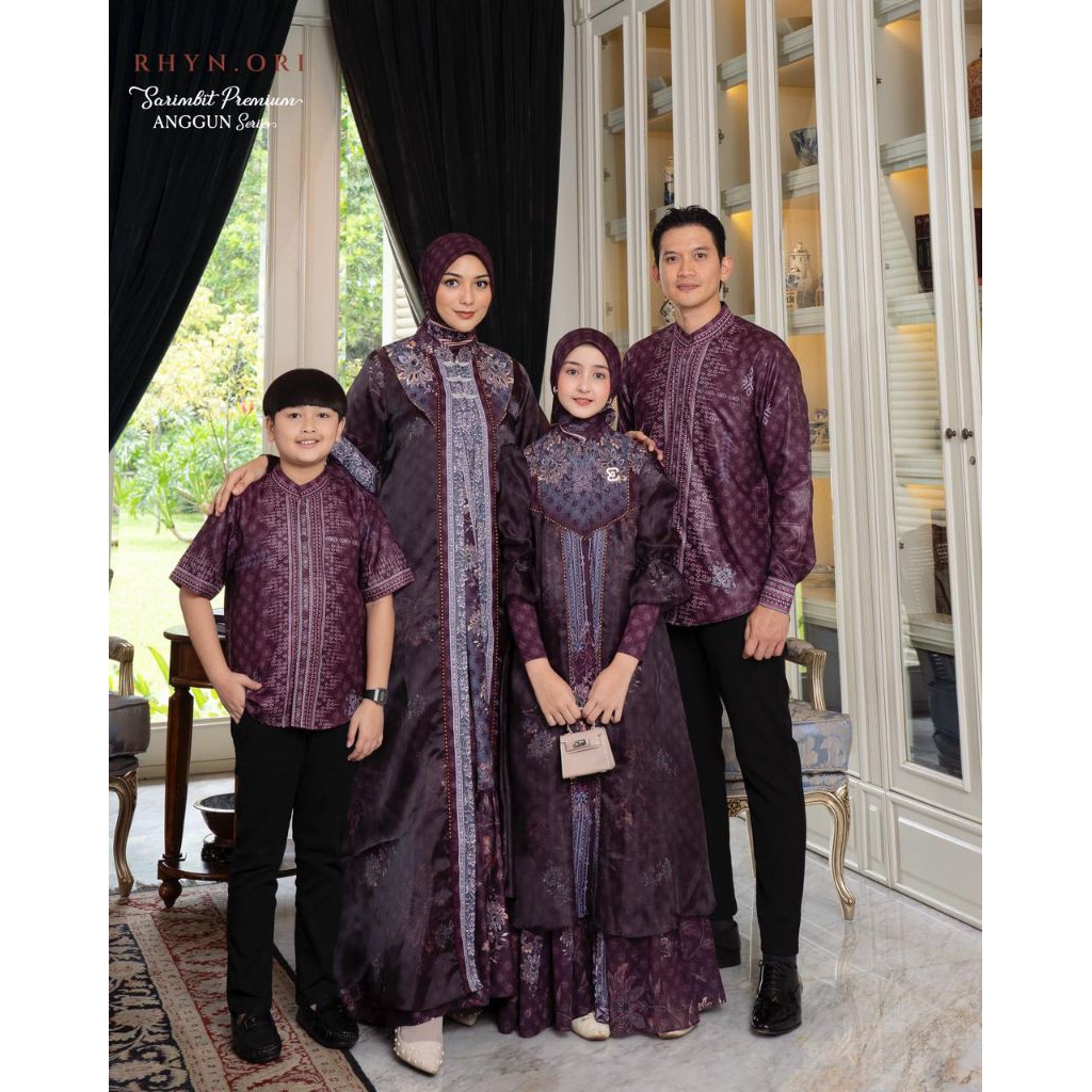 SET ANAK PEREMPUAN (GIRLS) ANGGUN RAYYA FAMILY SET SARIMBIT BY ELDEENA SYARI