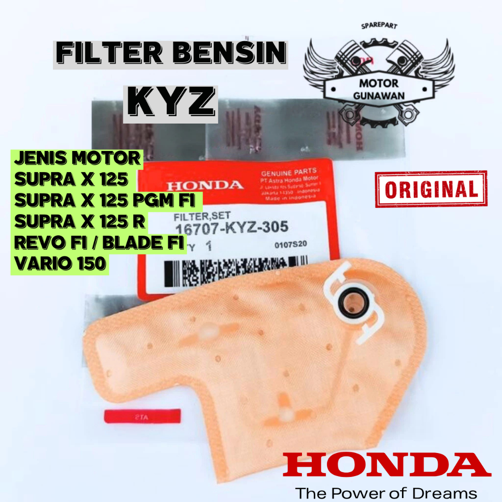 16707-KYZ-800 ORIGINAL Filter Fuel Pump Filter Saringan Bensin Pempers KYZ Honda Supra X 125 2004-20