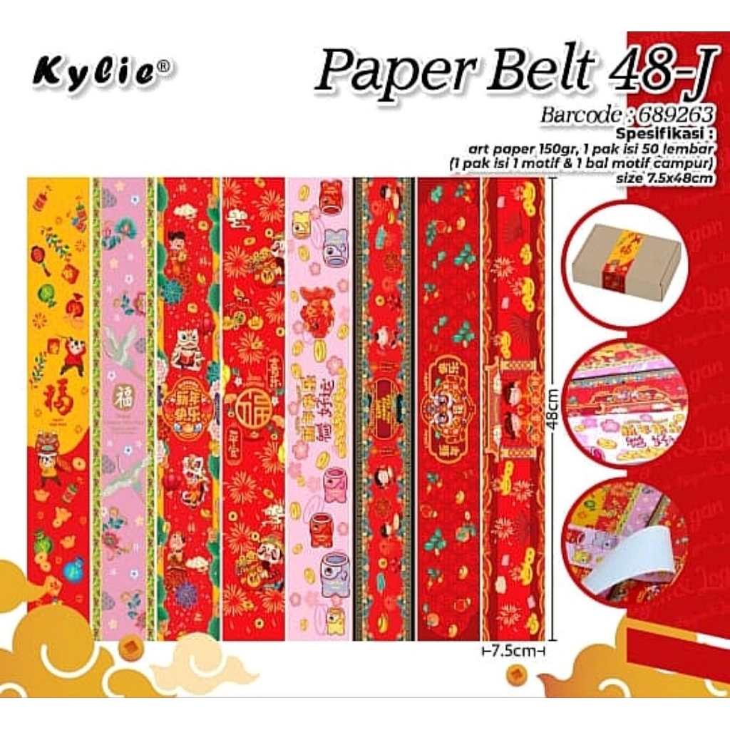 Paper Belt tema Imlek sincia CNY