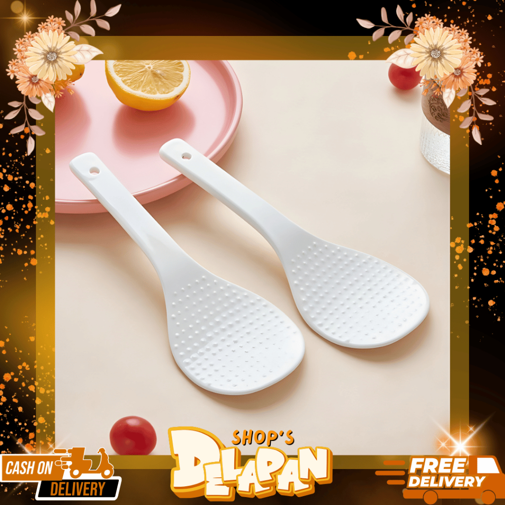 DELAPANSHOP | Centong Nasi Mini Anti Lengket / Centong-Sendok Nasi Tebal & Anti Lengket Berbahan Pla