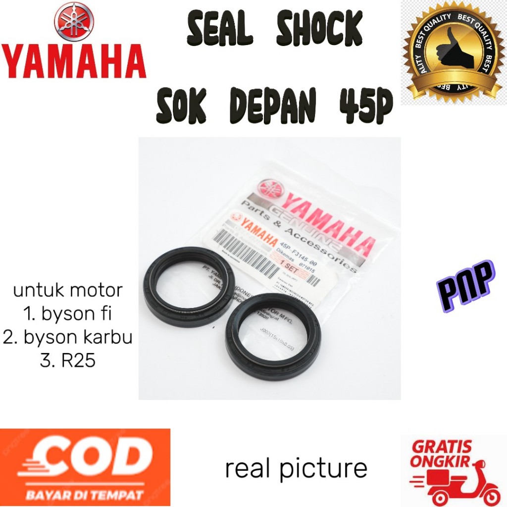 seal shock depan byson - Sil Seal Shock Depan Yamaha Byson FI - 45P-F3145-00 Motopart