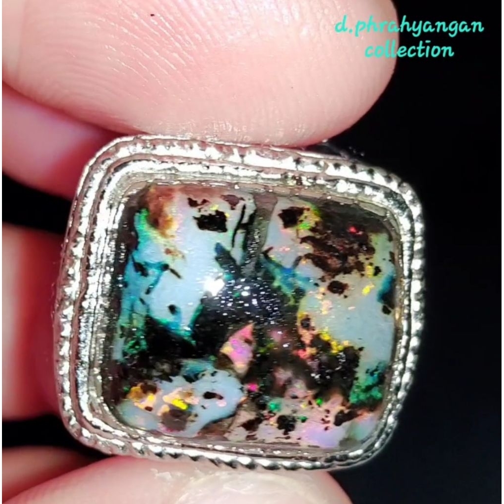 cincin black opal kalimaya toktok asli Banten