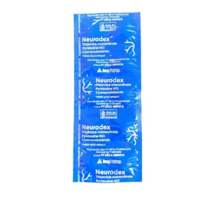 NEURODEX 1 STRIP ISI 10 TABLET I untuk Pengobatan Kekurangan Vitamin B