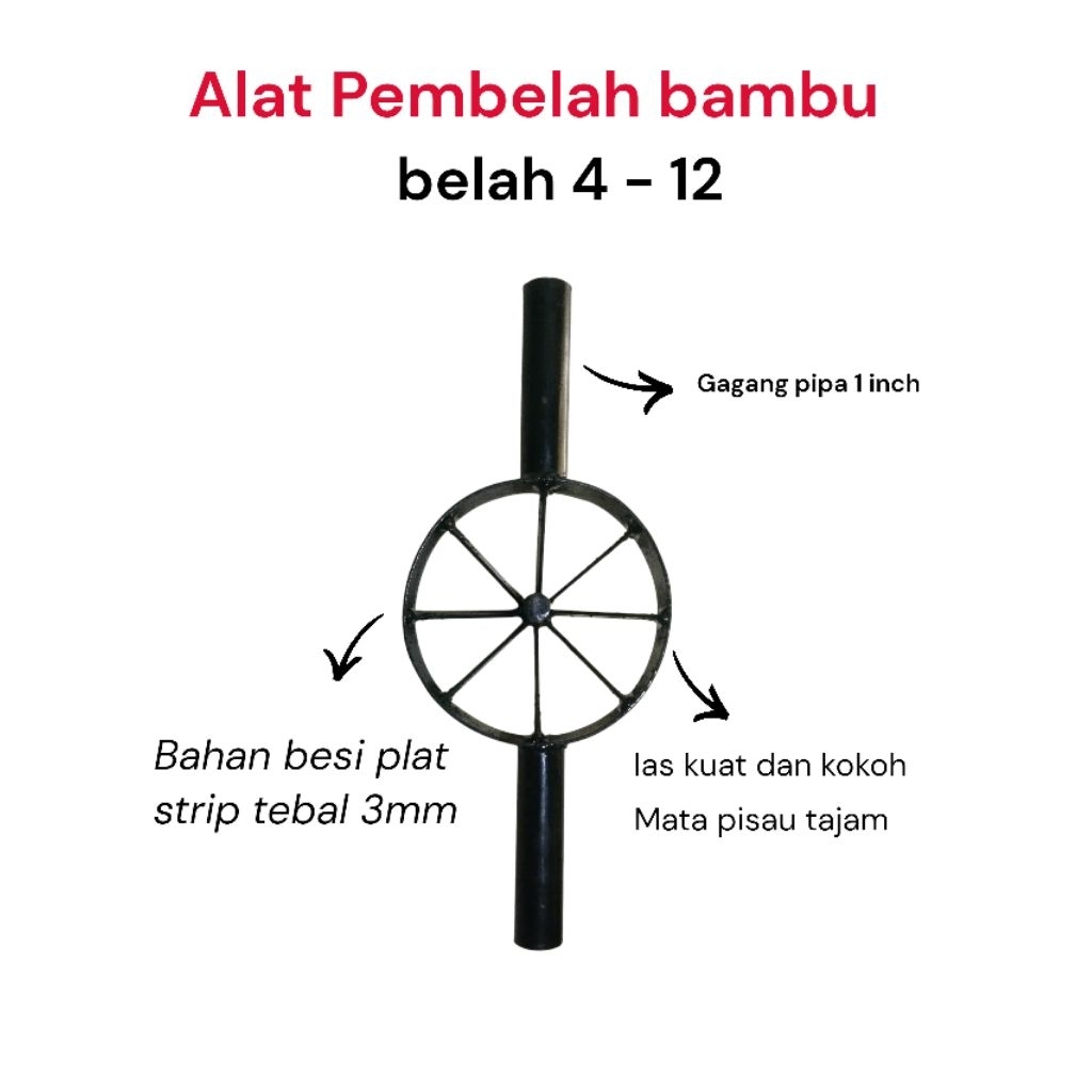 Pesona_Mimin Alat Belah Bambu-Alat Pembelah Bambu-Belah Bambu Belah 4-12