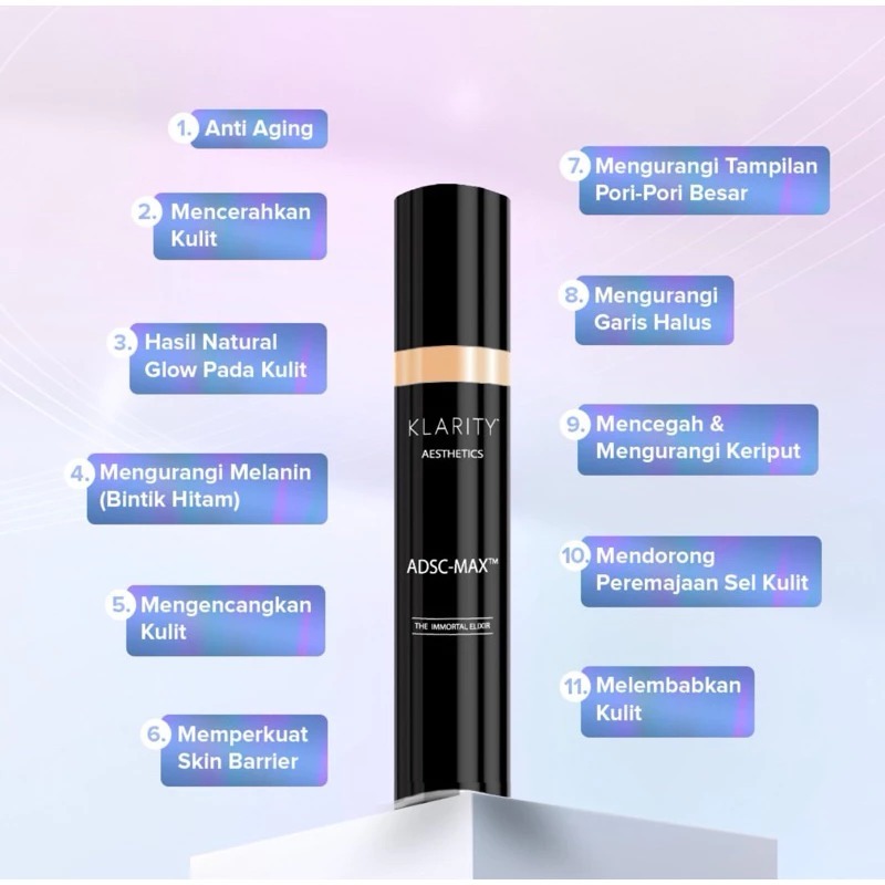 KLARITY - IMMORTAL ELIXIR PROMO - ANTI AGING - NIACHINAMIDE - NEW