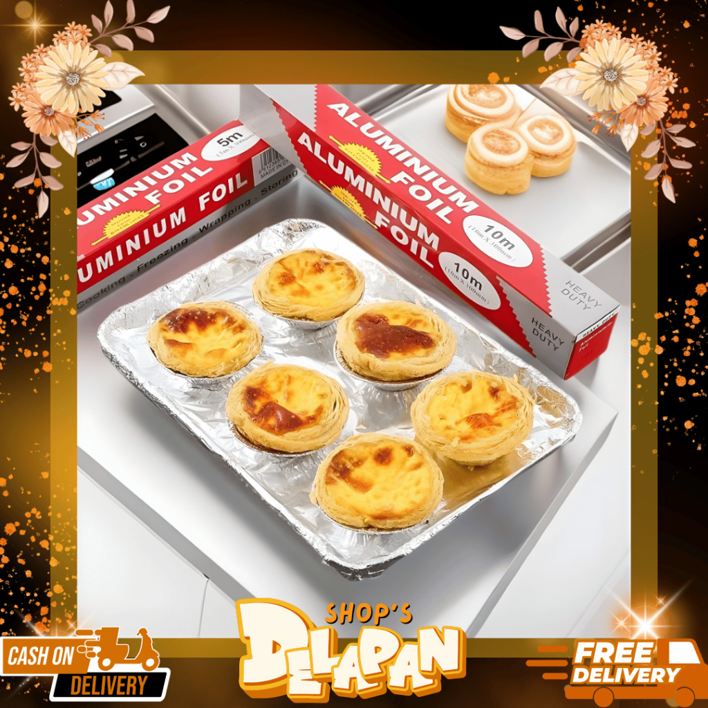 DELAPANSHOP | Alumunium Foil Roll / Foil Warp Makanan / KERTAS ALUMINIUM FOIL ROLL UNTUK MAKANAN / K