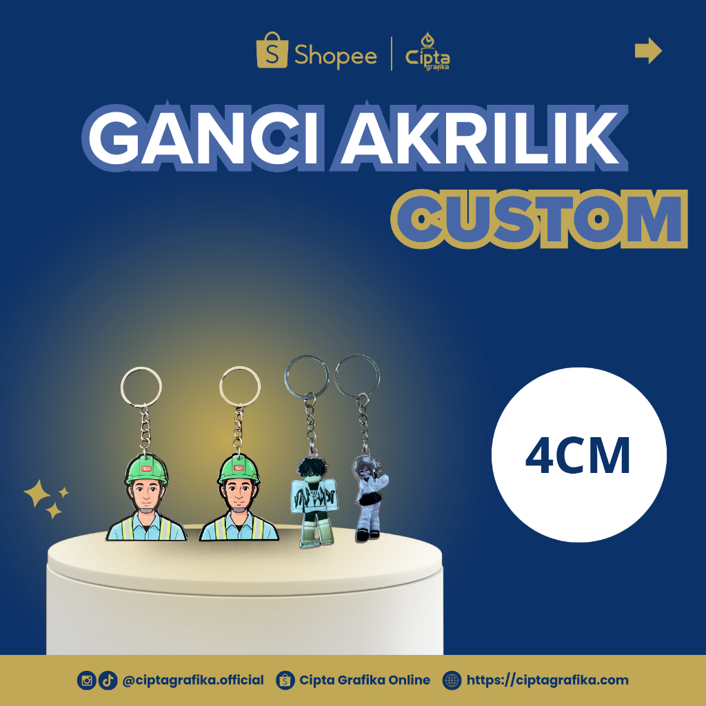 Gantungan kunci | Gantungan Kunci Akrilik | Gantungan Kunci 2 sisi | Gantungan Kunci Custom | keycha