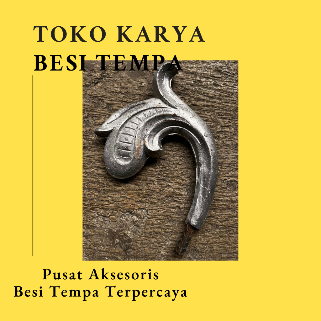 Ornamen Pagar Besi Leaf 1292 / Ornamen Pagar Besi Tulip / Ornamen Pagar Besi Daun / Aksesoris Pagar 