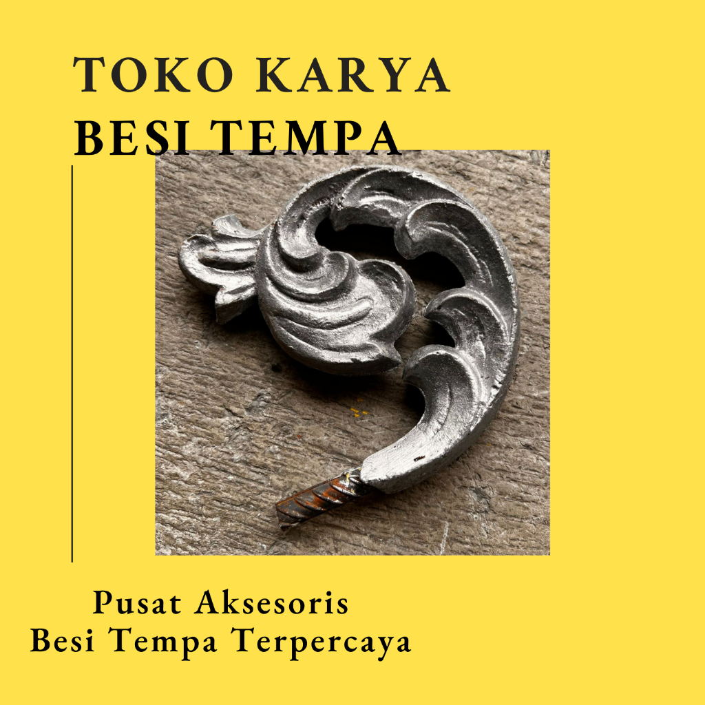 Ornamen Pagar Besi Leaf 1291 / Ornamen Pagar Besi Tulip / Ornamen Pagar Besi Daun / Aksesoris Pagar 