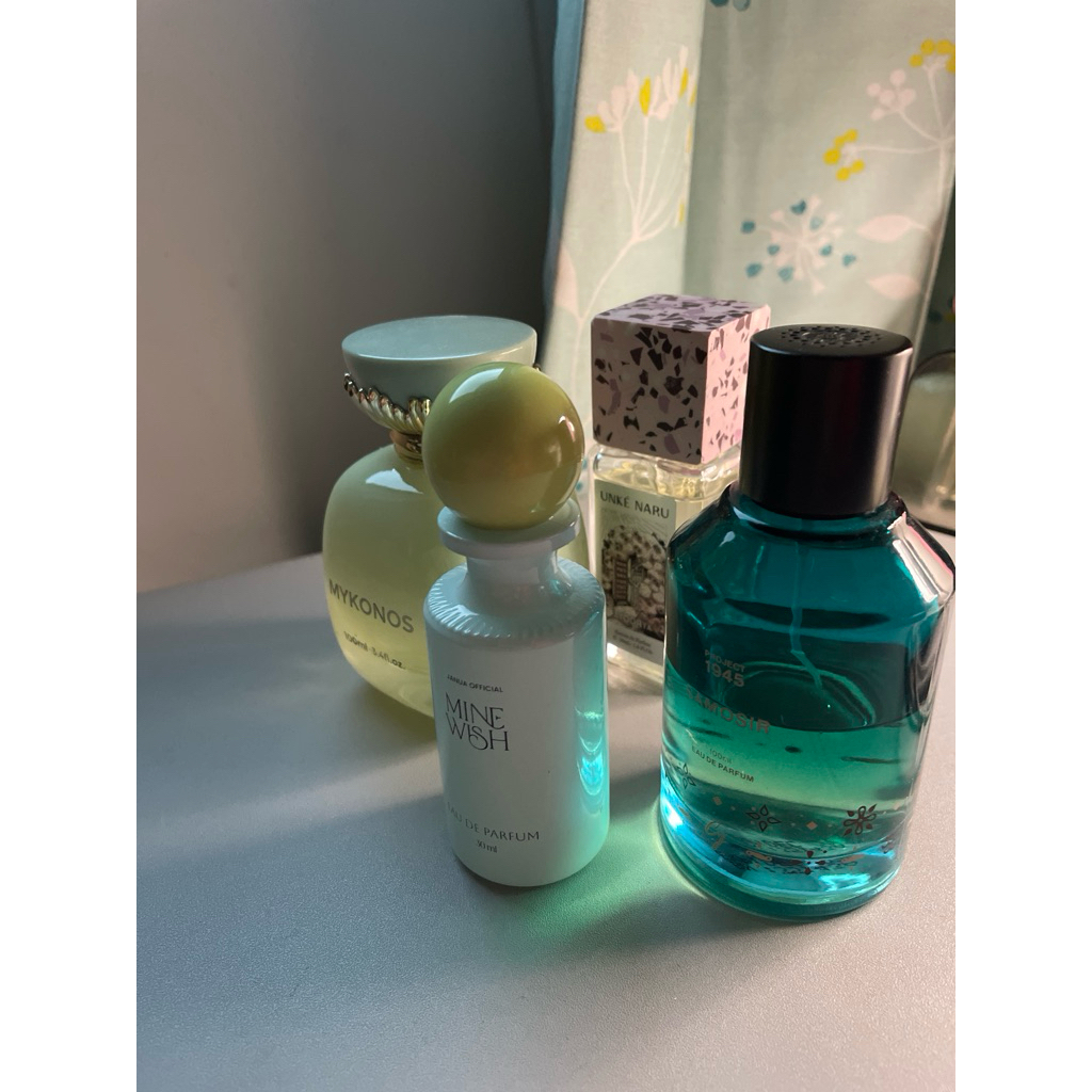 mohon BACA DESKRIPSI preloved parfum mykonos unkenaru janua project 1945