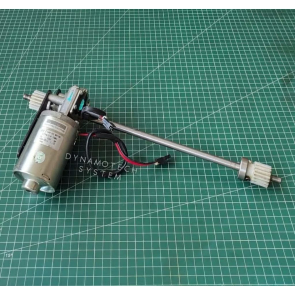 Dinamo Motor Gearbok Dc 24V 23Rpm 7Watt Long Shaft Torsi Kuat