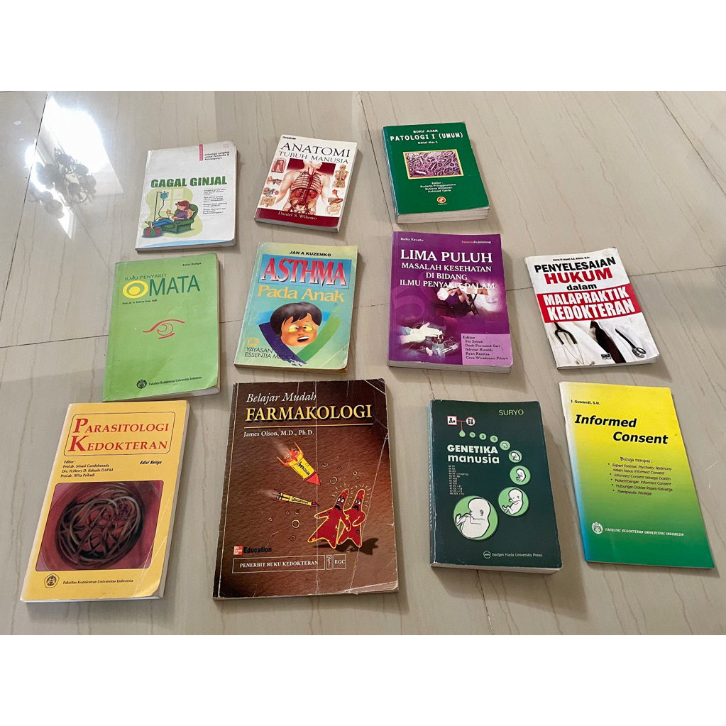 Buku Kedokteran - Buku Bekas - PRELOVED BOOK - Buku Layak Pakai - Buku Murah Kedokteran - CEK DESKRI
