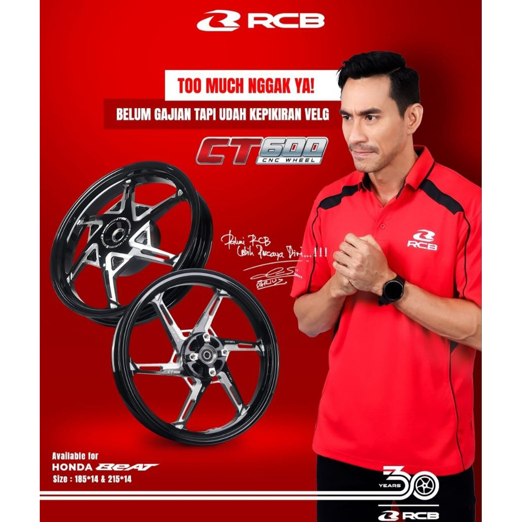 Velg RCB CT600 Xeon Lama Xeon RC Mio M3 X-ride125 185-215x14
