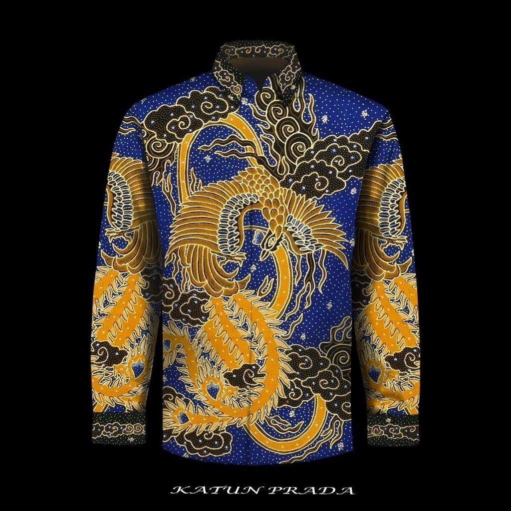 Kain batik tulis katun prada premium kemeja batik pria Batik Exclusive Premium Tinta Emas_1471