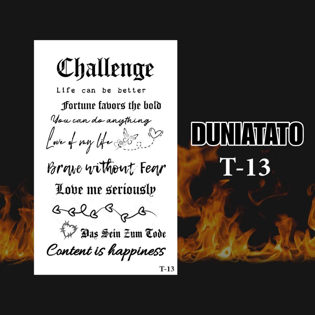 Duniatato-Stiker tato temporer semi permanen tulisan-13