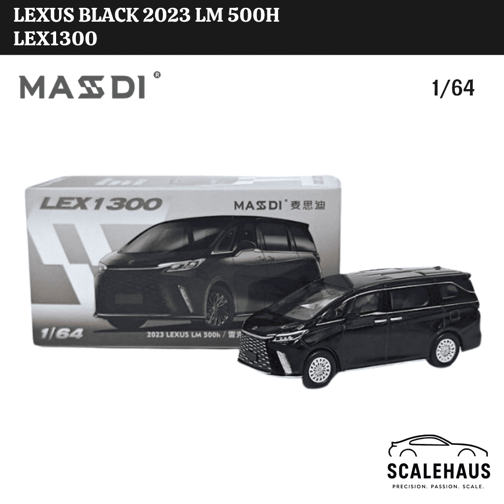 Masdi 1/64 Lexus Black 2023 LM 500h - LEX1300