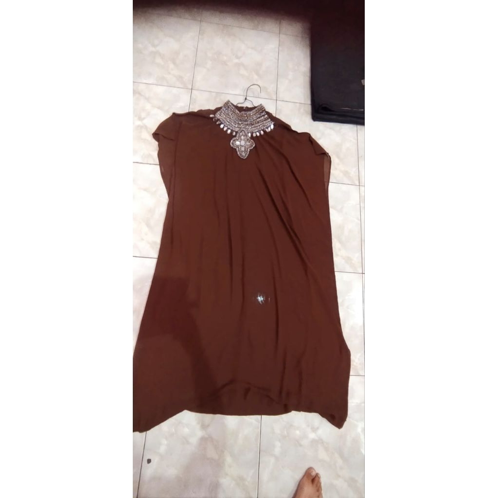 kaftan pesta muslimah preloved
