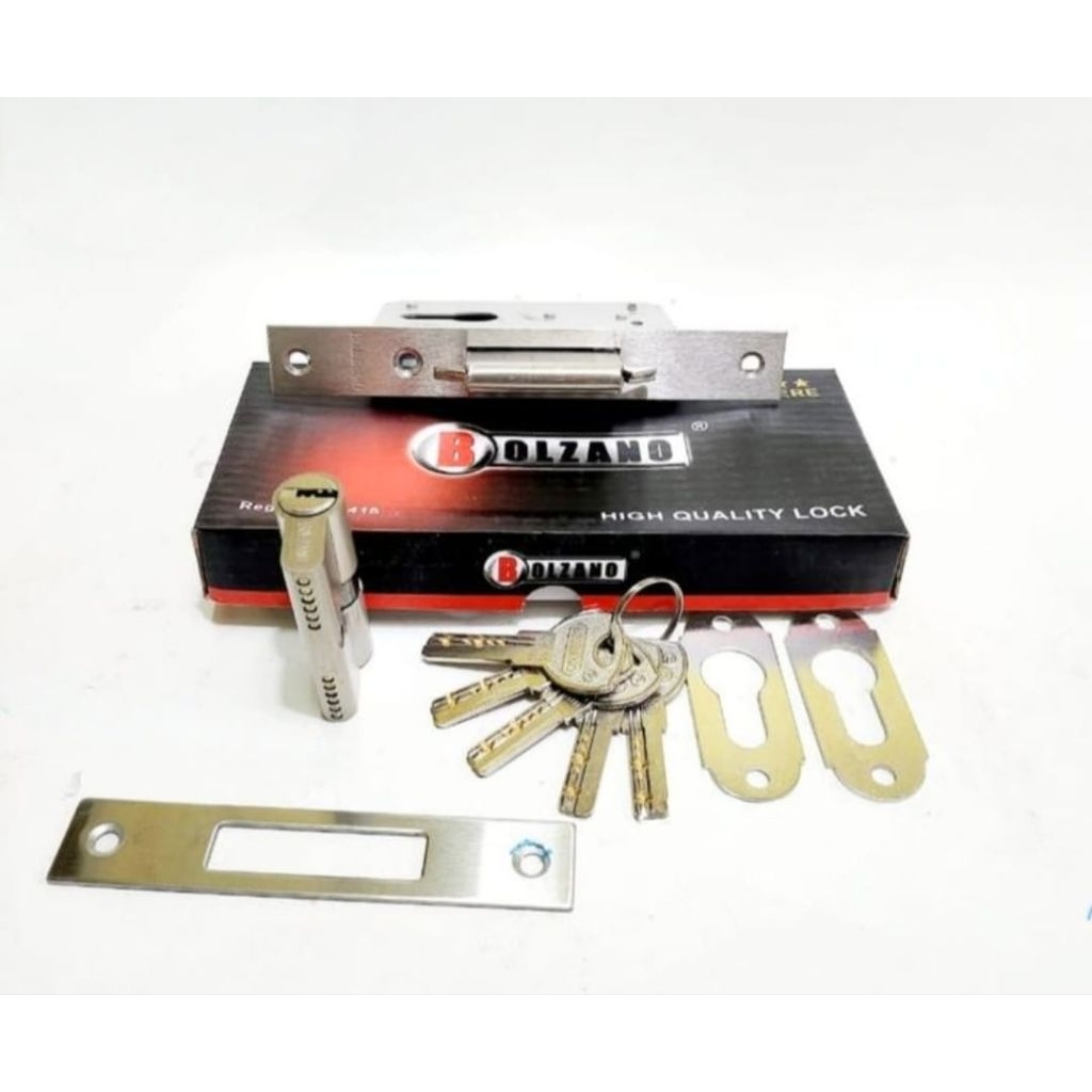 BOLZANO Body Kunci Pintu Geser / Body Kunci Pintu Sliding / Bodi Kunci Geser Mekar BOLZANO