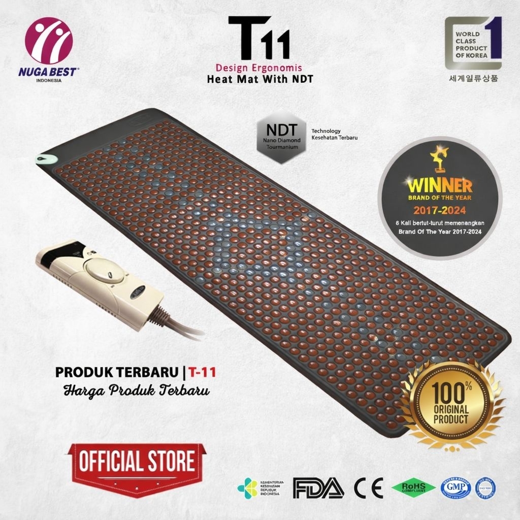 Alat terapi Nugabest |  T11 Heat Mat Nuga Best (Matras Kesehatan)  asli korea