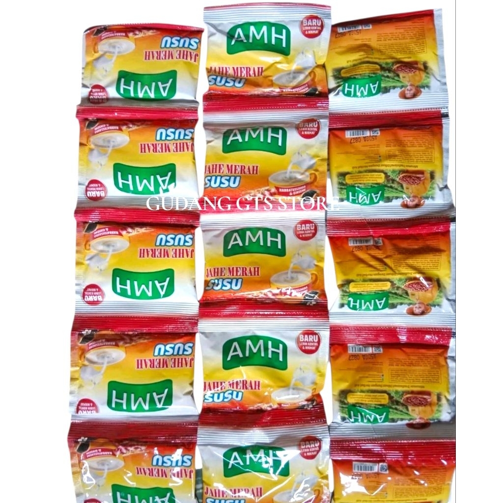 Susu Jahe Merah AHM PAKET 3 Renceng isi 30 saset jahe merah Susu AHM ORIGINAL EX.2027