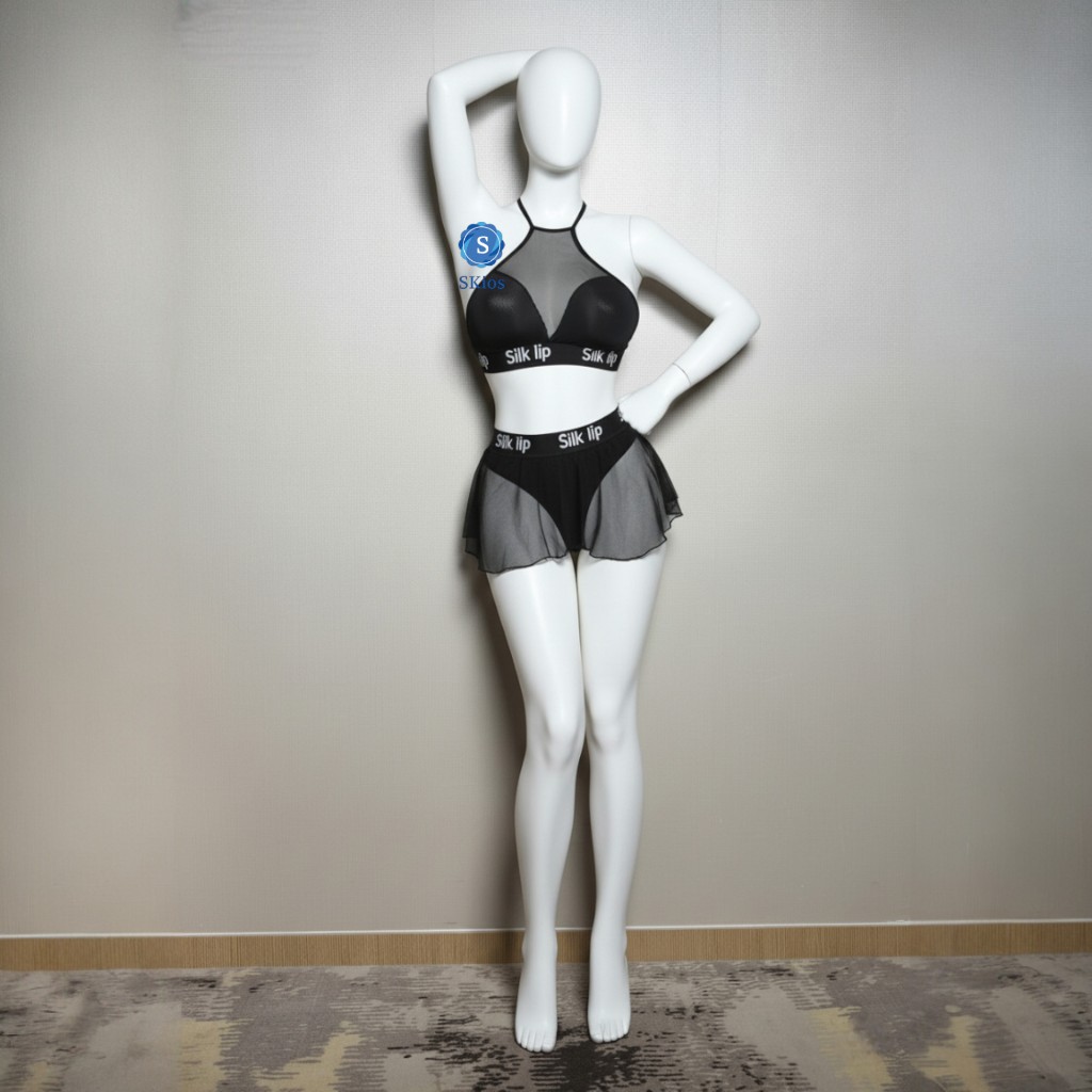 Lingerie Transparan Cosplay Sport Top Mini Skirt Costume Set L405