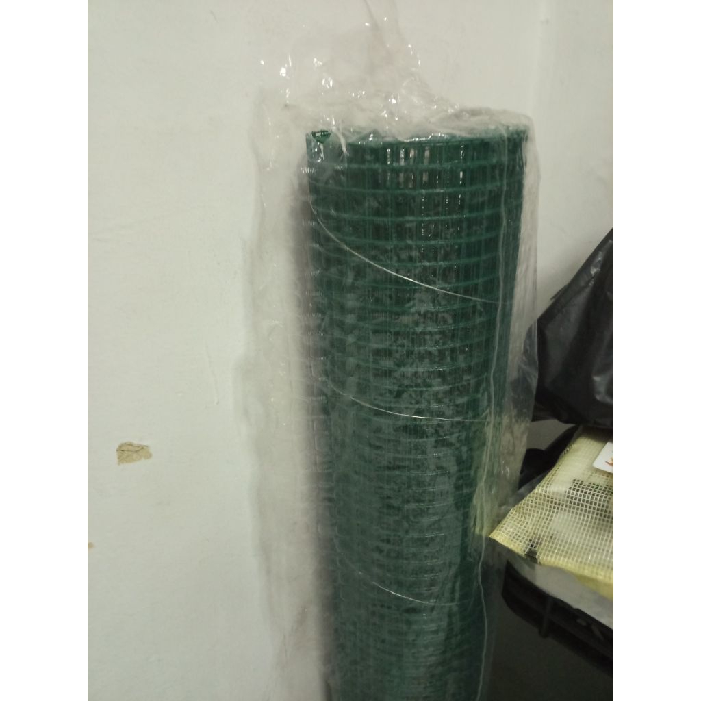 1 Rol Kawat Loket/Kawat Jaring PVC Hijau 1 Inch