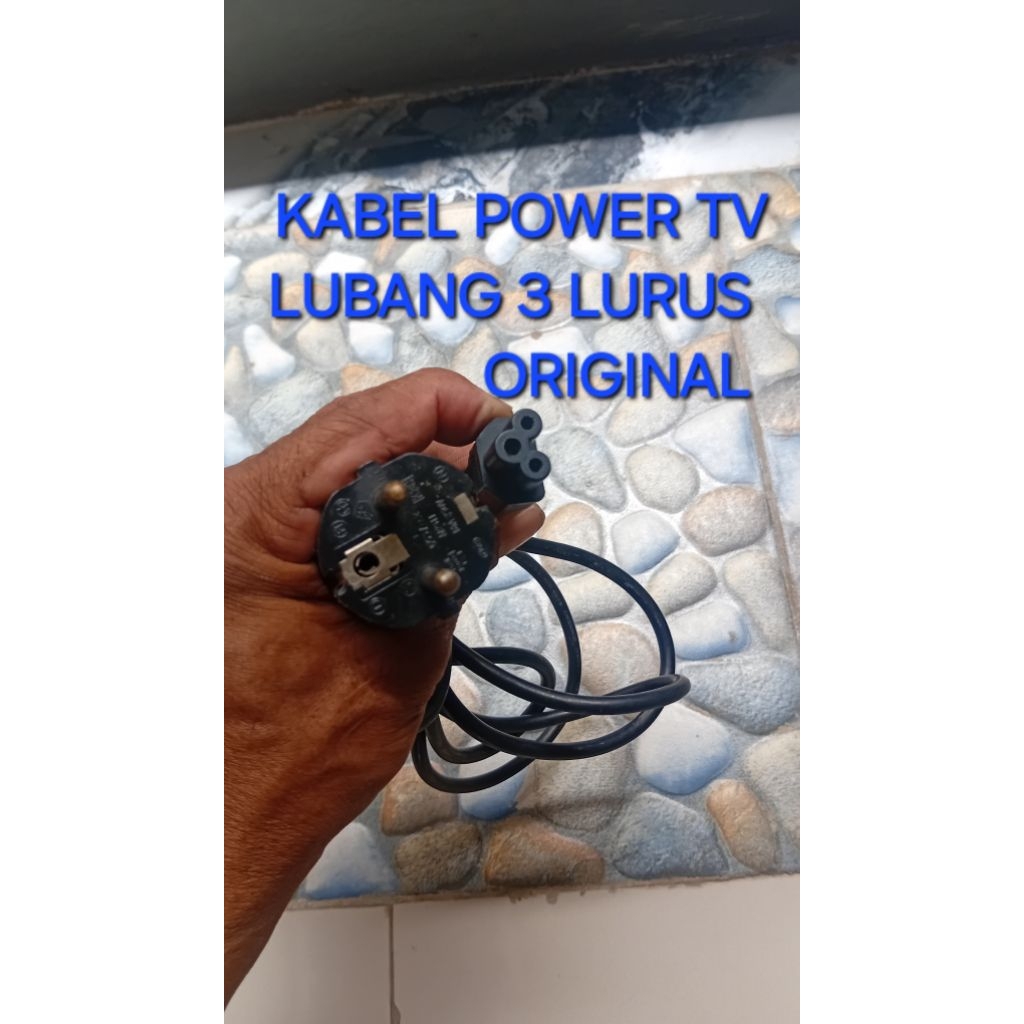 KABEL POWER LED TV  LG  LUBANG 3 ORIGINAL