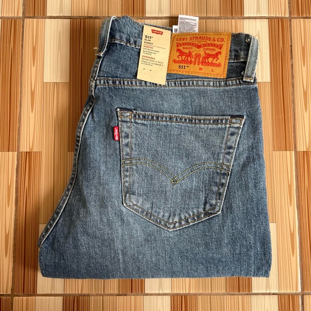 LEVIS 511 BIG E / SIZE 34 BLUE WASH