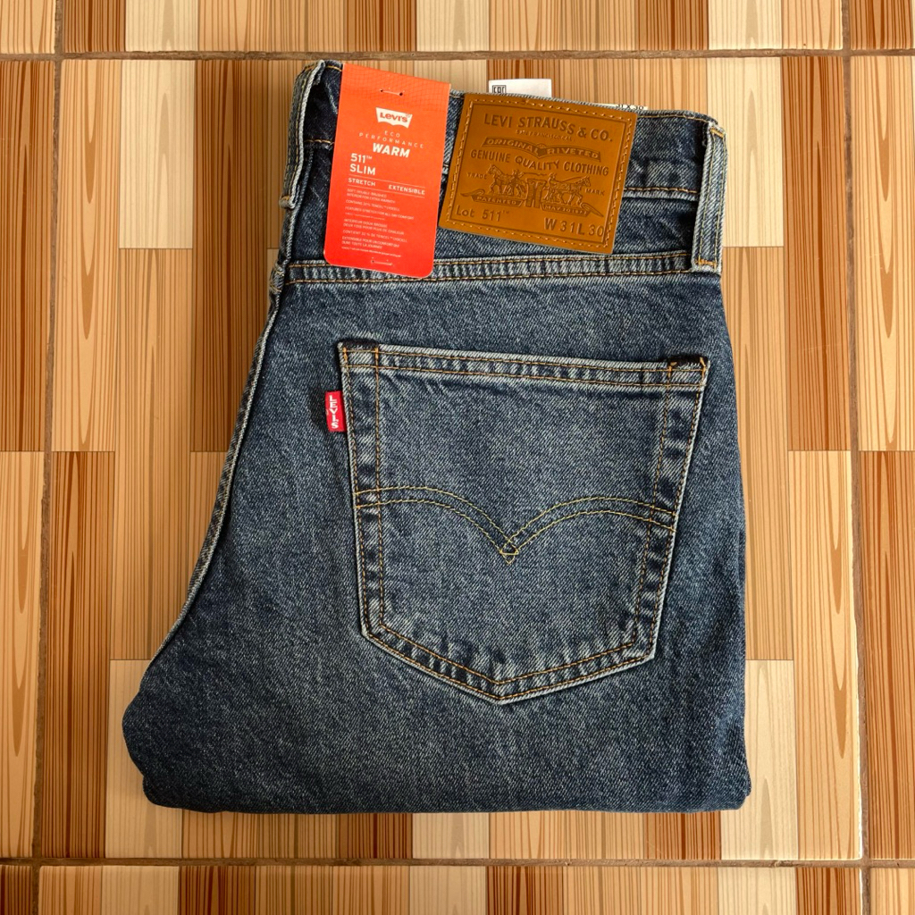 LEVIS 511 BIG E ECO PERPORMANCE WARM / SIZE 31x30 SLIM FIT BLUE WASH